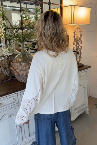 Staci Top Ecru by Easel Shirts & Tops Easel