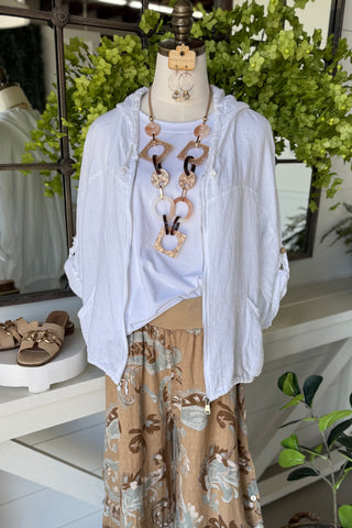 Gulf Jacket White Jacket Oz & Allison