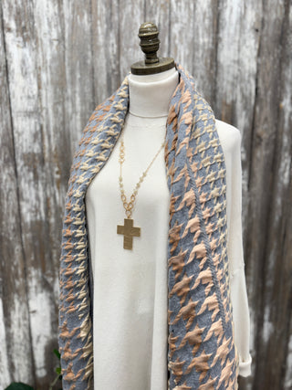 Cool Evenings Wrap Grey/Beige Wrap A Touch Of Style