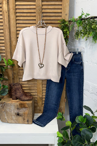 Calmer Days Sweater Beige