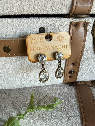 Doris Earrings Bronze by Pink Panache Earrings Pink Panache