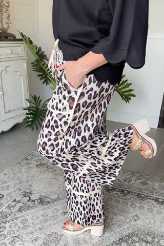 Game Changer Pants Leopard Pants Disco
