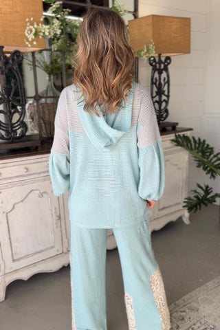 Daisy Duo Top Aqua/Cream Shirts & Tops Davi & Dani