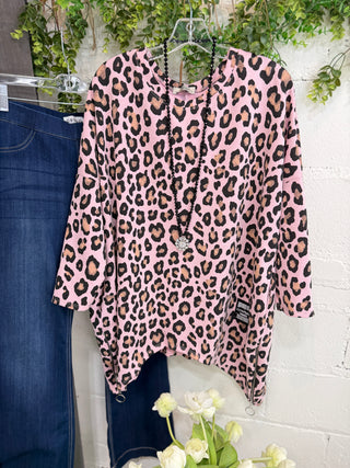 Notorious Top Pink Leopard Shirts & Tops YOLLY