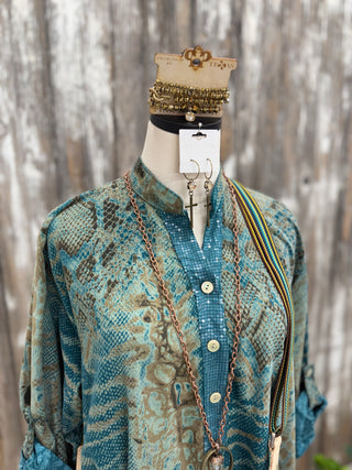 Movement Dress Teal Dresses S F Moda