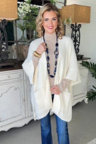 Opal Sweater Kimono Ivory Kimonos LETO