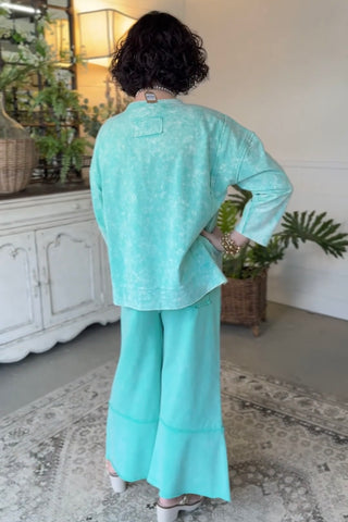 Callie Top Aqua Shirts & Tops Sage+Fig