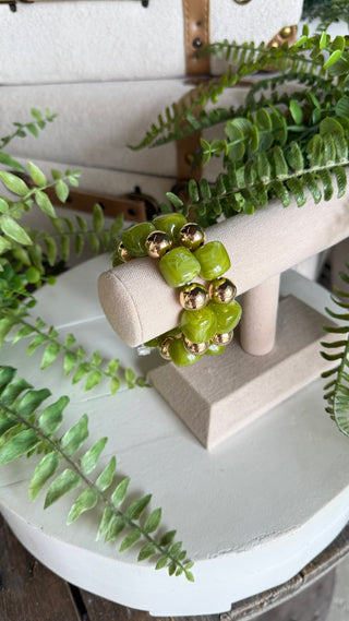 Ortega Bracelet Set Olive