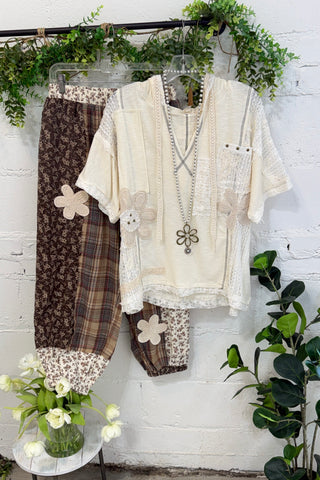 Poetry Top Natural by POL Clothing Shirts & Tops Pol Clothing