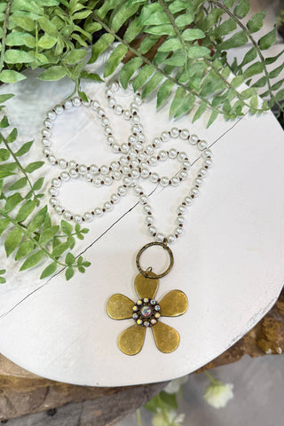 Full Bloom Necklace Pearl BFF