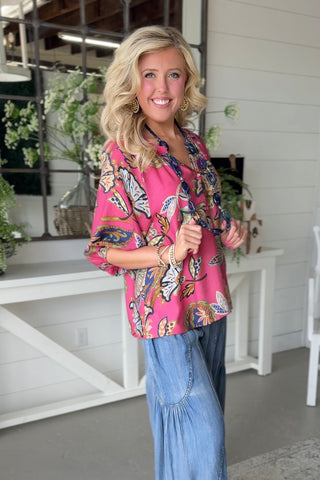 Bethany Pink by Umgee Shirts & Tops Umgee