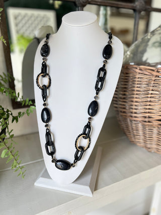 Behold Necklace Black Necklaces Miss Carla