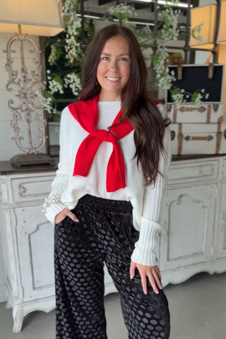 Misbehavin Sweater Wrap Red Wrap Original USA