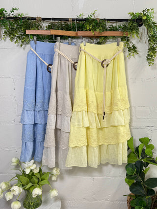 Showstopper Skirt White Skirt Miss Carla