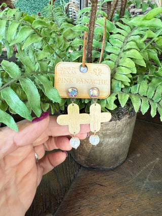 Blessings Earrings Gold by Pink Panache Earrings Pink Panache