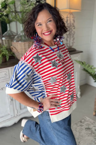 Liberty Belle Top Red