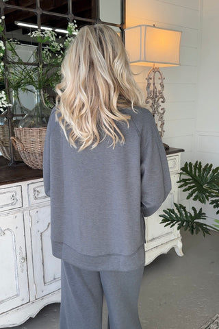 Brooklyn Top Charcoal Shirts & Tops Zenana