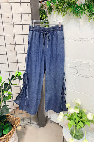 Side Shuffle Pants Denim Pants Sage & Fig