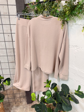 Pose Pant Set Beige Top & Pant Set Zenana