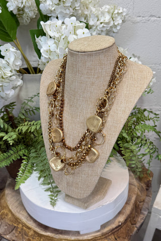 Monroe Necklace Bronze/Gold