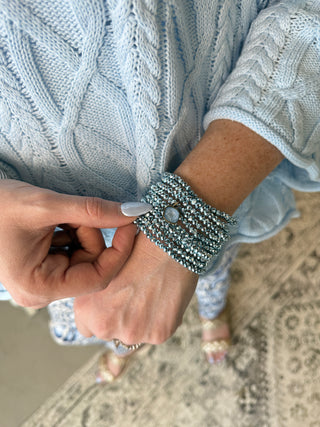 Ambition Bracelet Set Blue by Pink Panache Bracelets Pink Panache