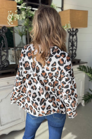 Bobbi White Leopard Shirts & Tops MuMu
