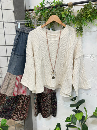 Tybee Sweater Cream RESTOCK Soon sweater Pol Clothing