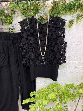 Spice of Life Black Shirts & Tops Gigio