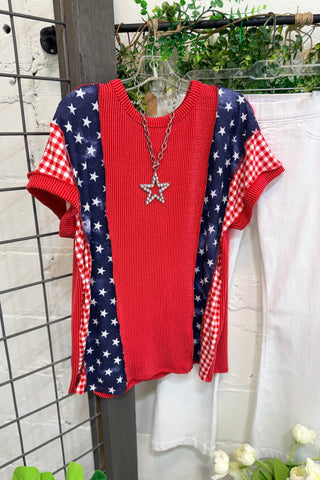 Firecracker Top Red Shirts & Tops Heimish USA