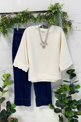 Excellence Top Cream by Umgee Shirts & Tops Umgee