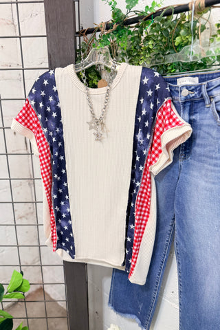 Firecracker Top Cream Shirts & Tops Heimish USA