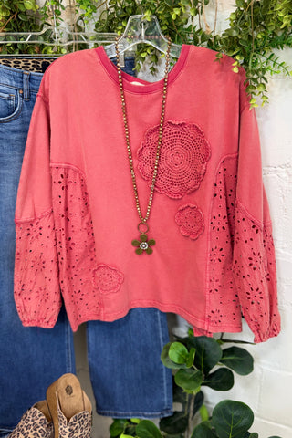 Staci Top Boho Red by Easel