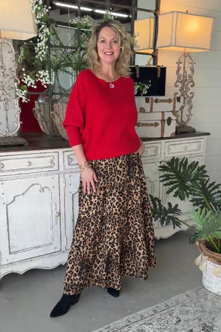 Krista Sweater Red by Umgee
