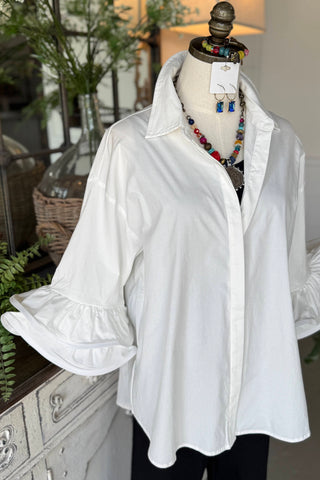 Vivacious Top White by Easel