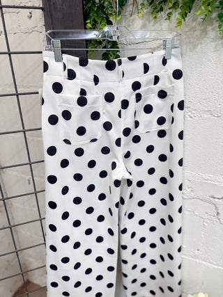 On Point Pants White Black Pants Oddi