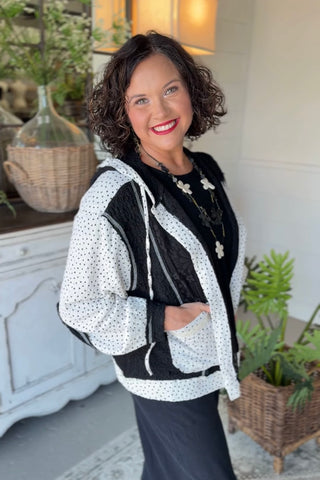 Miss Dot Jacket Black by POL Clothing Jacket Pol Clothing