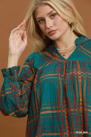 Lambert Top Teal by Umgee
