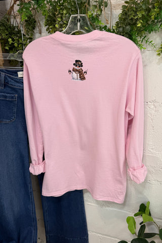 Frosty Glam Tee Pink
