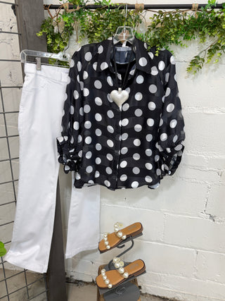 Sheer Perfection Top Black Shirts & Tops Glam