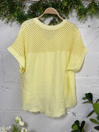 Spring Bling Top Lemon limited stock Shirts & Tops New Afeis