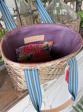 Evadney Classic Tote Gold by Consuela Handbags Consuela