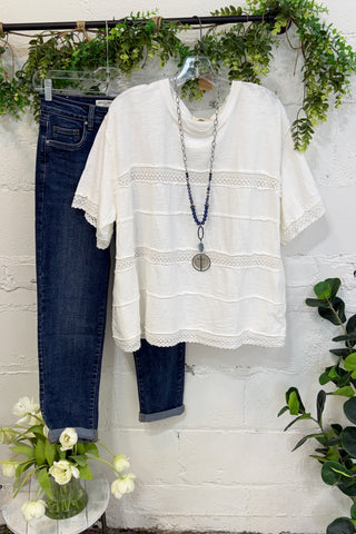 Stevie Top Off White