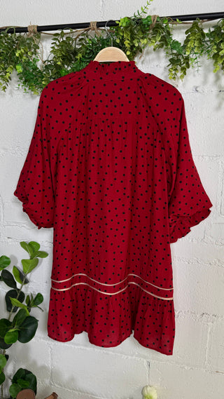 Sherwood Dress Red by Umgee