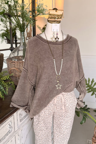 Harbin Sweater Dk Brown