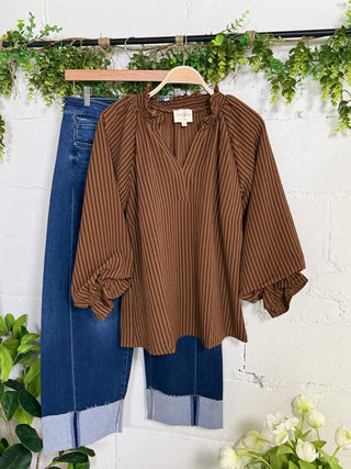 Campbell Top Cappuccino by Umgee