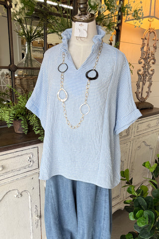 Felicity Top Blue limited stock Shirts & Tops Haptics