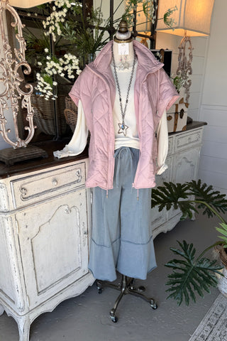 Cool Change Vest Dusty Rose