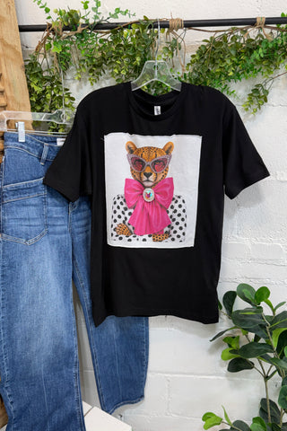 Clever Kitty Tee Black