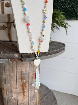 Clayton Necklace White Necklaces Carol's Boutique