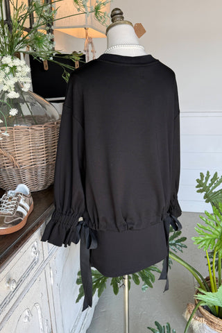 Leisurely Top Black